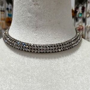 Vintage  Rhinestone collar necklace